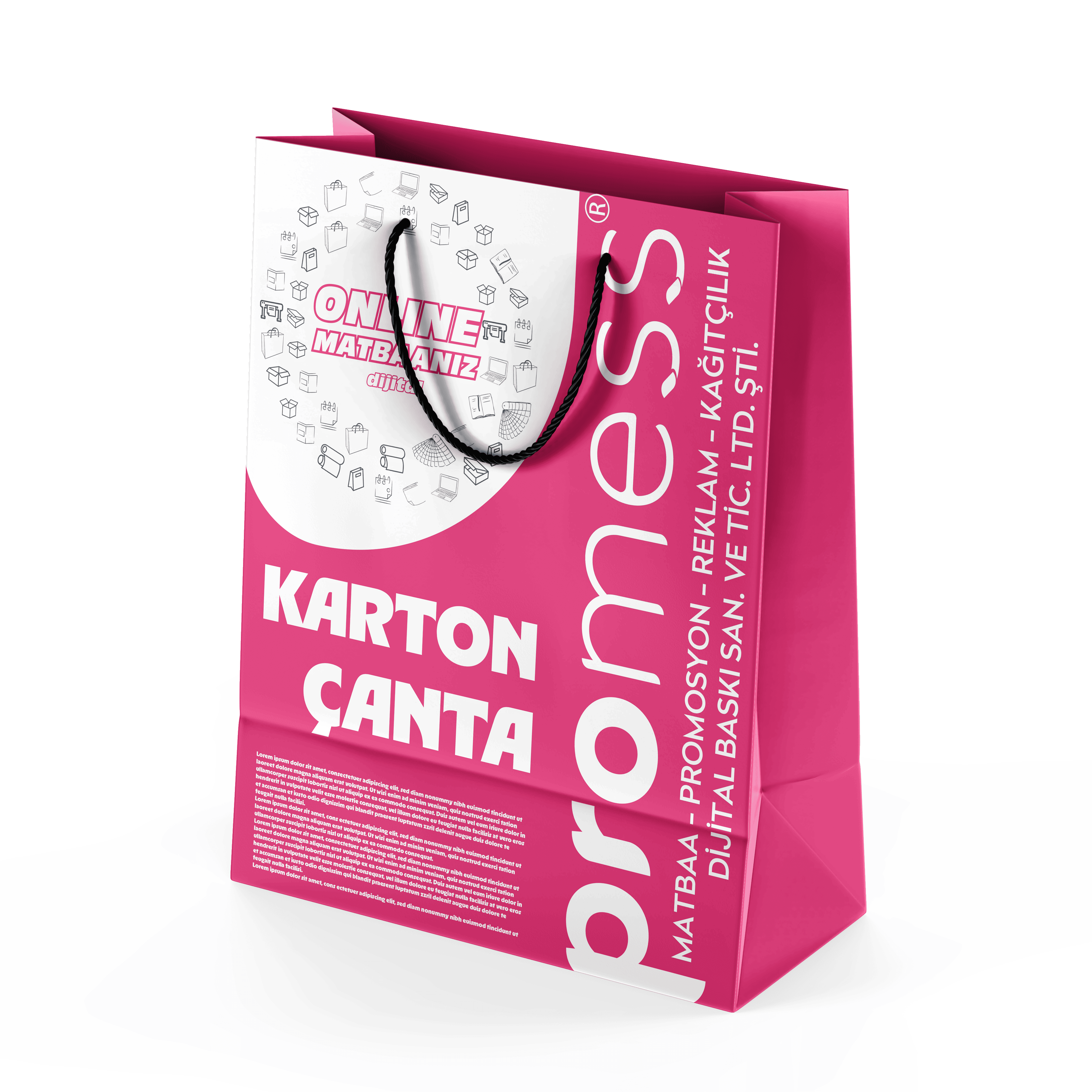 Karton Çanta Örnek 2 - Promess Matbaa